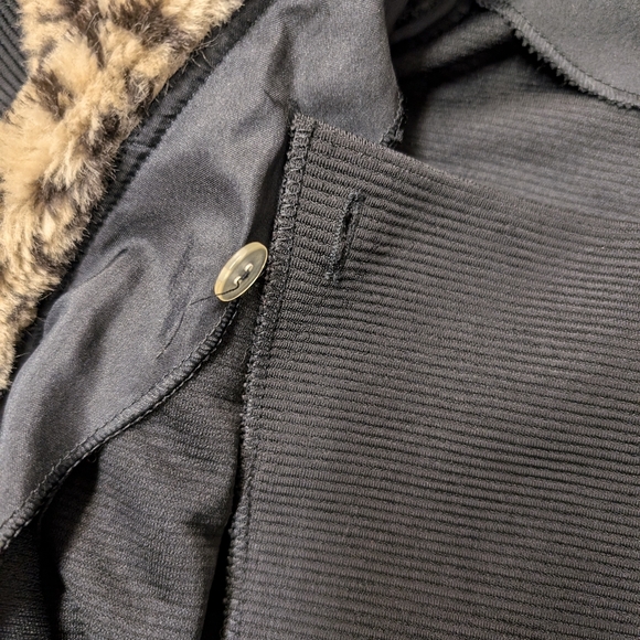 Vintage 90s THE ICING faux fur collar and cuffs two-piece suit pencil skirt sz 4 - Picture 13 of 14